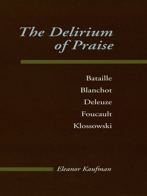 cover image of The Delirium of Praise